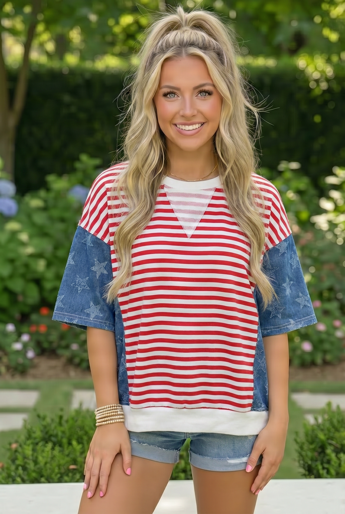 Stars Stripes and So Much Style Top